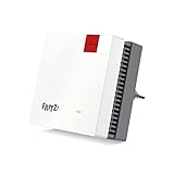 Fritz!Repeater 1200 AX (Wi-Fi 6 Repeater mit Zwei Funkeinheiten: 5 GHz-Band (bis zu 2.400 MBit/s), 2,4 GHz-Band (bis zu 600 MBit/s), deutschsprachige Version)