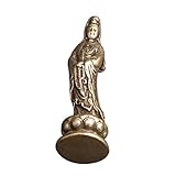 ABOOFAN Buddha-statuenverzierung Aus Bronze Spirituelles Ornamente Shui Skulptur Reichtum Wohlstand Statue Aufkleber Desktop-Ornament Für Den Innenbereich Dekorativ Feng Messing