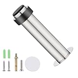 Misuyue Türstopper Boden Edelstahl, Door Stopper Selbstklebende, Türstopper Wandmontage mit Gummi Puffer Enthält Befestigungsmittel, Wandtürstopper für Schutz Von Wand und Möbel (100mm)