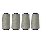Hkfgdjdl Nähgarn, 4 Spulen Polyester-Nähgarn für Nähmaschine, Handnähen, 914 m pro Spule, Polyestergarn