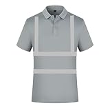 Warnshirt Reflektierende T Shirt Sicherheit Shirt Arbeitshemd Arbeitskleidung Sicherheits T reflektierend Herren Warnschutz Arbeitshemd orange Poloshirts Reflektierendes Band