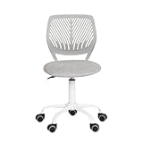 FurnitureR Home Office Stuhl Ergonomischer justierbarer Höhendreher Rolling Computer Executive Stuhl für Home Office Arbeitszimmer, Morandi Grau