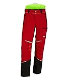 KOX Schnittschutzhose Mistral 3.0 Rot/Gelb Gr. 25 untersetzt