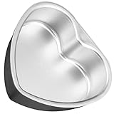 BESPORTBLE Herzförmige Abnehmbare Kuchenform aus Legierung 6 Zoll Antihaft Backform für Desserts Backofen und Mikrowelle