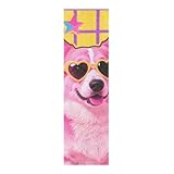 WDdZzyy Griptape für Skateboard, niedliches Tiermotiv, Gelb, blasenfreies Griffband für Roller, 83 x 22,9 cm