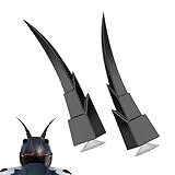 Gehörschutz für Sicherheitshelm, dekoratives Zubehör für Helm, mit Hörnern, sichtbare Verzierungen für Radfahren und Skifahren, moderner Stil