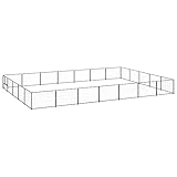 hundebox Auto,transportbox Hund Auto,Hunde Box,Hundezwinger Schwarz 35 m² StahlEntworfen für Garten und Terrasse.