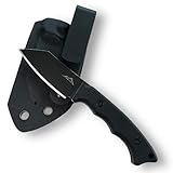 SK Wild Ones® Neck Knife EDC Messer - Outdoor Neckknife Survival - Gürtelclip feststehende Klinge - Gürtelmesser mit G10 Griff - EDC Outdoor - Sheepfoot - 420 HC Edelstahl Stiefelmesser Heidrun