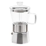 LOIRIIC Espressokanne für den Herd,240 ml Italienischer Espressokocher aus Aluminium für Herdarten, Mokkakanne für 9 Tassen,Weihnachtsgeschenke für den Haushalt