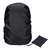 Tuxxjzm Rucksack-Regenschutz | Rucksack-Schutzhülle – rutschfeste Schnalle, kompakt, tragbar, Schild für Wandern, Camping, Reisen, Outdoor, Radfahren, Jagd, passend für 45 l Tasche