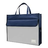 A3-Hand-Dokumententasche, 2-lagig, großes Fassungsvermögen, Reißverschluss-Dokumententasche, Bilderbuchtasche, Aktentasche, Ordneraufbewahrung, Studenten-Bilderhandtasche, Architekten-, Lehrer- und Bu