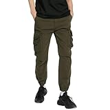 VaiKanhai Arbeitshose Herren Stretch Winter Herren Casual Cargohose Workout Jogger Stretch Jogginghose Wanderhose Kordelzughose mit Camping Hose Herren