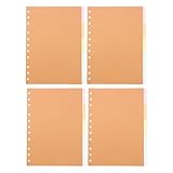 Healeved 4 Sets Registerkarte 'Notebook -Registerkarte Teiler trennstreifen Laschen für Ordner index teiler Planerzubehör