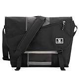 OIWAS Umhängetasche Herren, Groß Messenger Bag Arbeitstasche Männertasche Schultertasche Laptoptasche Herrentasche Kuriertasche Business Büro Uni Reise Alltag für 15.6 Zoll Laptop Tablet Schwarz