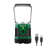 LE LED Campinglampe Tragbar, Superhell wiederaufladbare Suchscheinwerfer mit Bügel und Haken, 4 Helligkeiten Dimmbar, Notfallleuchte für Stromausfällen, Wandern, Notfall, Ausfälle usw.