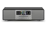 sonoro MEISTERSTÜCK Kompaktanlage mit CD Player, Bluetooth & Internetradio (Stereoanlage, UKW, WLAN, DAB Plus, Spotify, Amazon, Tidal, Deezer) Schwarz