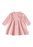 Sterntaler Babykleid Mädchen Langarm - Kleid für Baby mit Volants und gekräuseltem Rockteil - Babykleidchen aus Baumwolljersey - mattrosa, 86