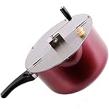 Antihaft-Herdplatte Popcorn-Maker mit Anti-Verbrühungsgriff, manueller Popcorn-Topf für Gas- und Induktionsherde, ideal für Kinos