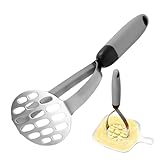 Kartoffelstampfer, 27,4 cm, manuelle Presse, Edelstahl, Kartoffelstampfer, für Küche, Lebensmittel, Kochen, Haustier, Obst, Gemüse, Kürbis, Karotte, den täglichen Gebrauch