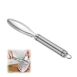 Fischentschupper, Fischentschupper Edelstahl entferner Fisch entschuppen, Profi Fisch Scaler Scraper Fischschaber Küchenhelfer fischschupper fischentschupper entschupper für fisch fischschuppen