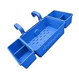 KEXIAO Getränkehalter für Schwimmbad, Hängekorb, wasserdichter Organizer, abnehmbarer Rahmen für Schwimmausrüstung, Zubehör