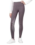 Harrison Howard Kinderreithose für Mädchen, Kniebesatz, Reithose, GRAU, XL