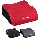 Dunlop Sitzerhöhung Auto Kinder Rot - Kindersitzerhöhung ECE R129 - Ergonomischer Kindersitz Ab 3 Jahre - Kinderautositz Mit Waschbarem Bezug - Sitzkissen Auto Für Kinder 135-150 cm