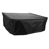 Cabilock Grammophon-staubschutzhülle Plattenspielertasche Plattenspieler-Abdeckung Vintage-lautsprecherabdeckung Aus Vinyl Vinyl-grammophon-staubhülle Vinyl-Tasche Black Oxford-Stoff