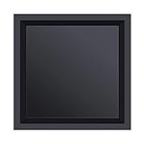 GoodHomeDeco Dusch-Nische, Edelstahl, modernes und elegantes Design, einfach zu installieren, perfekt für Shampoo- und Seifenaufbewahrung (40,6 cm, schwarz)