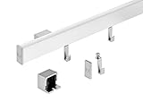 Naber Alto Set. Relingsystem, 600 mm edelstahlfarbig