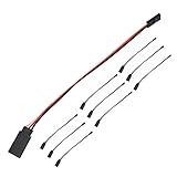 Tdkjfoutr 10 StüCke 150Mm Servo VerläNgerungs Kabel JR Kabel 3Pin Stecker zu Buchse für RC Auto