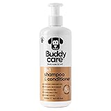 2in1 Shampoo & Conditioner von Buddycare - Praktisches Hundeshampoo und Conditioner in einem - Mit Aloe Vera und Pro-Vitamin B5 (500ml)