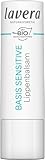 lavera basis sensitive Lippenbalsam - für sensible Lippen - spendet Feuchtigkeit & beruhigt - pflegt geschmeidig - Naturkosmetik - 1 Stück