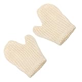 Toyvian 2 Stück Peelinghandschuhe aus Sisal 205X16cm Badehandschuhe Duschhandschuhe Körperpeeling mit Verstärkten Kanten Schnell Trocknend für Gesicht und Körper