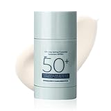 Mimoqk Sonnenschutzstock, 40G Invisible SPF50 Sunblock Stick für Gesicht und Körper, wasserdichtes, schweißdes UV mit leichtem nicht-fettenden Formel, Hautschutz für tägliche Make-up-Wanderunge