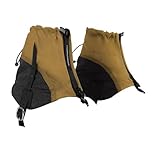 Fenteer Schnee-Knöchelgamaschen für den Außenbereich, niedrige Gamaschen, Schutz für die Beine und Knöchel, Stiefel, sanddichte Abdeckungen zum Wandern, Sand Gold
