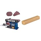Scheppach Band-Tellerschleifer BTS900 mit Zubehör | Schleifmaschine mit 370W | 230V & Silverline 224688  Schleifband Reinigungsblock, 150 x 25 x 25 mm, 224688