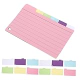 OSALADI 6 Stück Teiliges Karteikarten mit Markierungen Kompaktes Notizbuch aus Dickem Papier Abreißbare Flash Cards für Schule Büro Zuhause Praktische Kleine Notepads für Schüler und