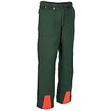 Schnittschutz Bundhose Forsthose Schnittschutzhose, Made in Germany, Beste Qual, Grün, 48