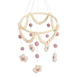 Baby Mobile,Kinderzimmer Mobile - Klingelspiel Mit Glöckchen Dekoration Zum Aufhängen über Babybett Stubenbett Beistellbett Kinderzimmer