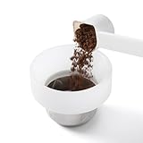 Gettimore Nachfüllbare Kaffeekapsel-Dosierring, Tamper-Zubehör, kompatibel mit Dolce Gusto Espressomaschine, langlebiger Kunststoff, 64 x 26 mm, weiß, für die Herstellung von individuellem Kaffee, Tee