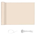 LOVE STORY Balkon Sichtschutz 90x400cm,PES Balkonabdeckung Balkonbespannung Balkonumspannungen Balkonverkleidung,UV-Schutz Wind und Wetterfest mit Kabelbindern für Balkongeländer,Khaki