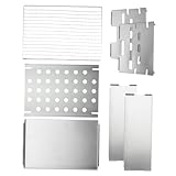 BAZEITFLOW Tragbarer Tischgrill aus Robustem Eisen Kompakter Holzkohlegrill für Camping Picknick und Party Hitze Bruchfest Einfach zu Reinigen für Outdoor bbq und Kleine Räume