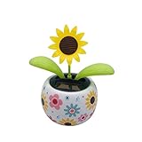 Solar Automatische Wackelfigur Blume,Auto-Armaturenbrett-Zubehör,Auto Armaturenbrett Ornament Wackelfiguren,Solar Wackelfigur,Solar Tanzende Blume,Solarbetriebene Wackelblume Für Auto Haus Oder Büro