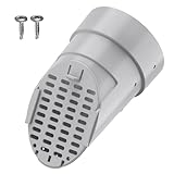 Regenrinnen-Fallrohrverlängerung für DN100(10cm) & DN110(11cm) & Rundfallrohr, Fallrohrschutz, Dachrinnen Laubschutz, grau 1 Pack