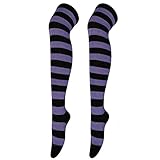 Gestreifte Lange Socken Strumpfhosen Kostüm Farbe Sox Strümpfe Schuhe Zubehör Rot Kniehoch Weihnachtskleidung Gothic Für Schule Cosplay Halloween Party Frauen Mädchen