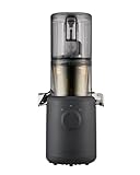 Hurom Slow Juicer | Entsafter Gemüse und Obst | H310 | Leicht zu Reinigen & Leiser Motor Elektrischer Entsafter mit Siebfilter | 150 Watt | BPA Frei | Schlankes Design | 220ml, Anthrazit