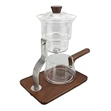 Jiawu Halbautomatische Tropf-Teekanne, 350 Ml, Praktisches Teeservice aus Glas für Büropausen, Magnetfilter