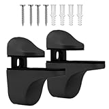 Ahuuen Halterungen Für Glasregale | 2 Stück Wandhalterungen für Metall- und Glasregale - Wandmontage Halter Für Arbeitsplatz Wohnbereich Bad Küche Schlafzimmer Wand,für Lagerung Schlafzimmer Küche