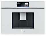 Siemens CT718L1W0 iQ700, Smarter Einbau-Kaffeevollautomat, Weiß, 59,4 cm, autoMilk Clean – automatische Dampfreinigung des Milchsystems, ceramDrive – verschleißfreies Keramikmahlwerk